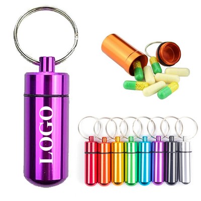 Key Ring Pill Holder