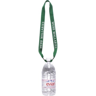 1" One Ply Cotton Lanyard with Rubber O-Ring Bottle Holder