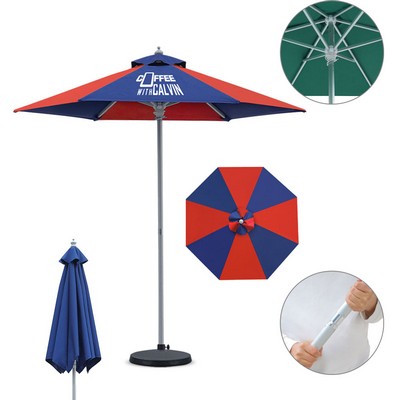 9' Aluminum Market Umbrella (Full Color)