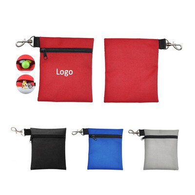 Professional Zipper Golf Tee/Ball Pouch Bag