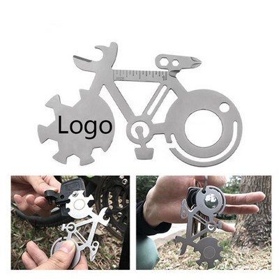 Bicycle Shape Mini Portable Bicycle Tool Card