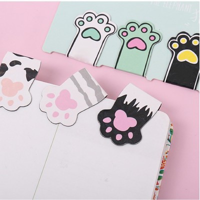 Cat Paw Magnetic Bookmark Custom Shaped Book Marker Clip for Library, Museum, Book Club Book Clip