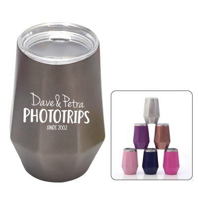 12oz Insulated Wine Tumbler with Lid