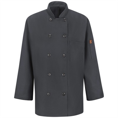 Red Kap Women's Mimix LS 10-Button Chef Coat w/OilBlock