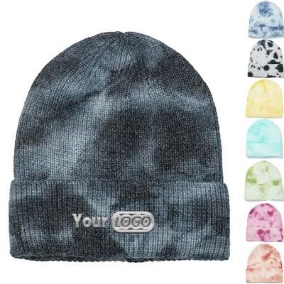 Tie-Dye Knitted Beanie