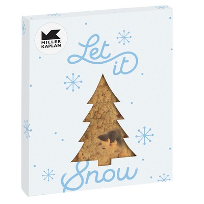 Holiday Tree Window Box with Gourmet Cookie - Chocolate Chip