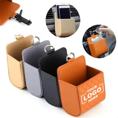 Car Air Vent Phone Holder and Storage Organizer