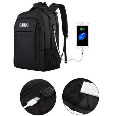 Multi-Functional USB Laptop Backpack for Business