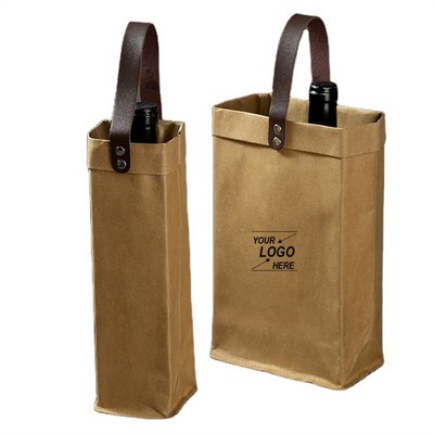 Brown Kraft Paper Wine Gift Bags