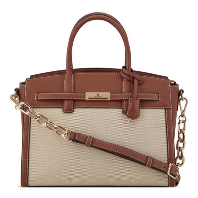 Nine West® Dax Jet Set Natural Saddle Tan Satchel Bag