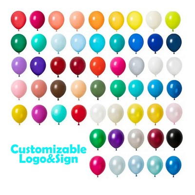 Customizable Colored Balloons