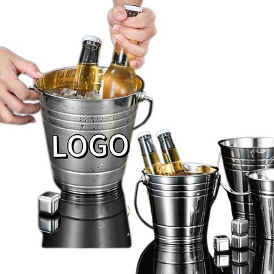 Stainless Steel Ice Cube Bucket