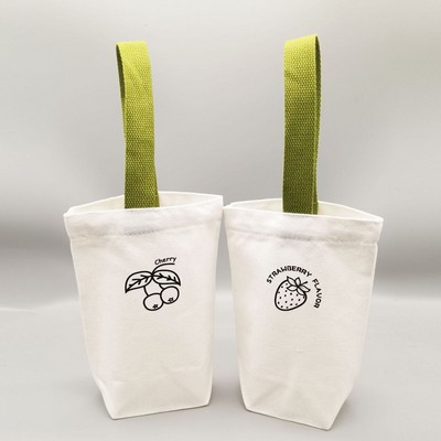 12 oz Cotton Bag Shopping Bag Wine Bag With Handle