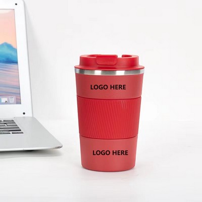 13 OZ Stainless Steel Coffee Mug With Silicone Sleeve