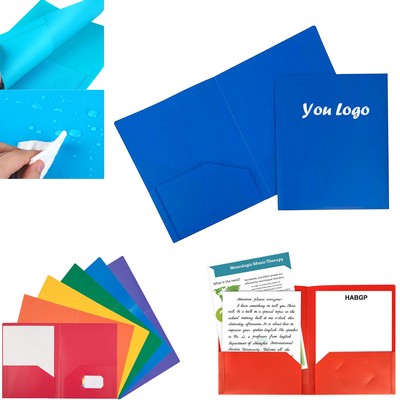 Plastic Pockets Folders For Letter Size Paper