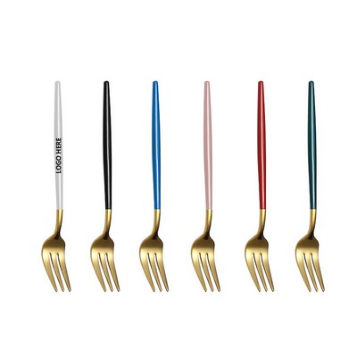 5.27 Inch Dual Color Gold Fork