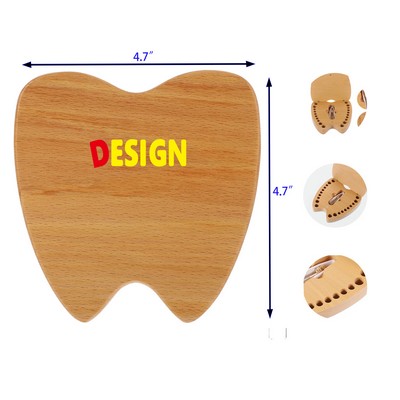 Deciduous Teeth Memorial Wooden Box