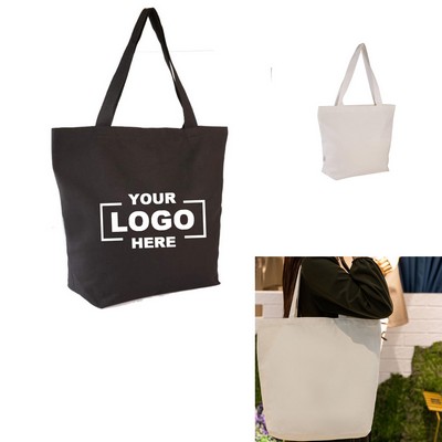 Large Reusable Canvas Grocery Tote Bag