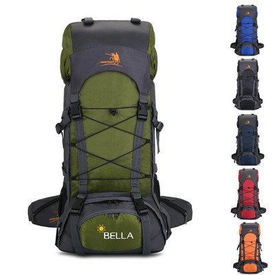 60L Waterproof Hiking Backpack - Daypack With Rain Cover