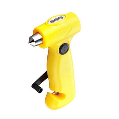 Safety Hammer W/ Dynamo Light And Cutter