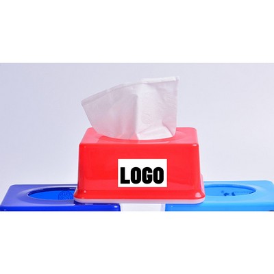 Plastic Advertising Tissue Box