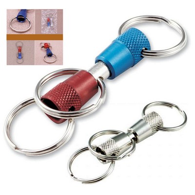 Titanium Quick Release Swivel Keychain Pull Apart Detachable Keychain