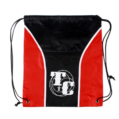 Two Tone Polyester Drawstring Bags