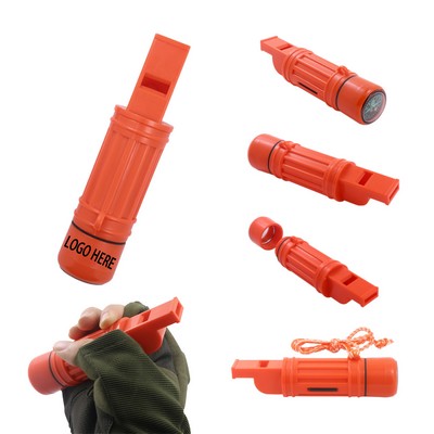 Outdoor Life Saving Multi-Functional Whistle