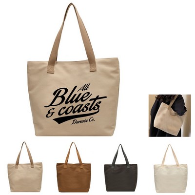 Eco-Friendly Natural Canvas Shopping Tote Bag