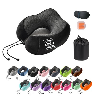 Travel Neck Pillow & Accessories Kit