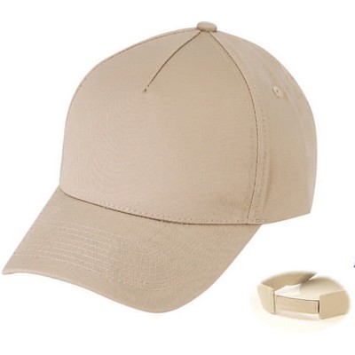 Low Crown Constructed 5 Panel Cotton Twill Cap