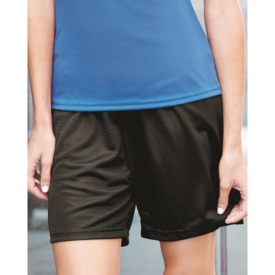 Badger 5'' Women's Pro Mesh Shorts w/Solid Liner