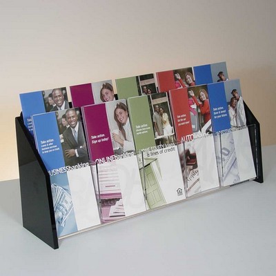 Deluxe 10-Pocket Acrylic Brochure Holder - Countertop