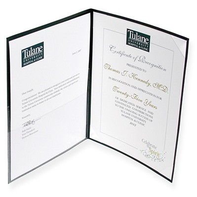 Panoramic Unpadded Landscape Format Certificate Covers (11"x14")