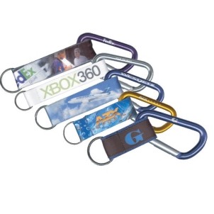 Laser Engraved Carabiner w/ 4-Color Key Fob