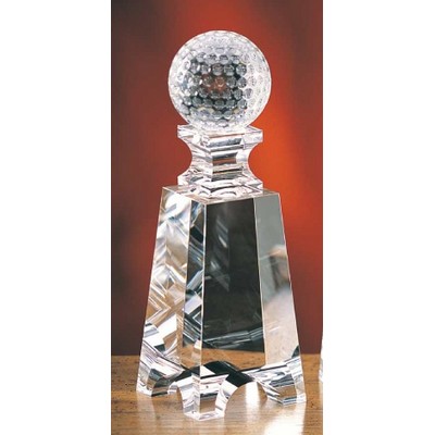 Golf Gate Tower Optic Crystal Award (2½"x7")