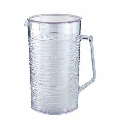 Sculptured Ice™ Plastic Pitcher w/Lid