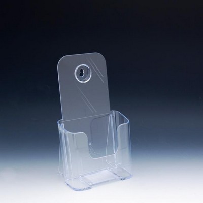 Clear Countertop or Wall Mount Trifold Brochure Holder