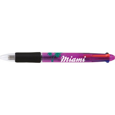 Purple Click Down Pen with Black Grip