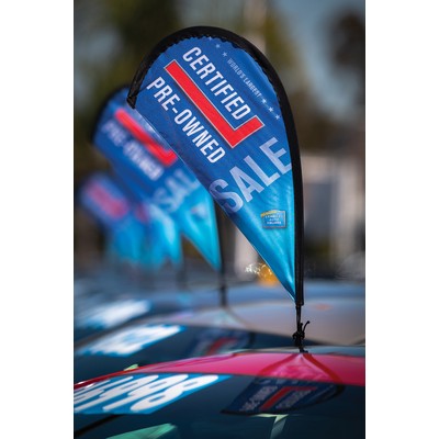 Double Sided Clip-On Custom Paddle Flag® Kit w/Alligator Clip