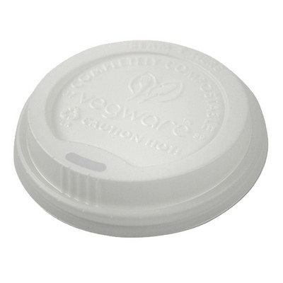 White Sip-Thru Compostable Lids (For 10 Oz., 12 Oz., 16 Oz., and 20 Oz. Cups)