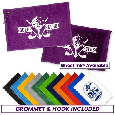 Diamond Collection Golf Towel w/ Corner Grommet (Embroidery)