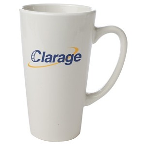 16 Oz. Large Cafe' Mug (White)