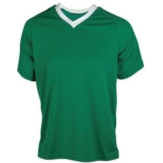 Youth Cooling Interlock Soccer Jersey Shirt w/ Contrasting Sleeve Panel