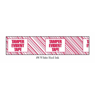 Stock Imprinted Polypro Tape 3" x 110yds (Tamper Evident Tape)