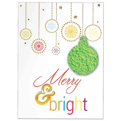 Plantable Ornament Merry Wishes Card