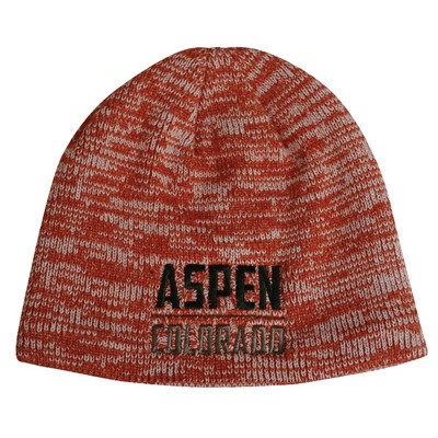 Acrylic Heather Knit Beanie w/Lining