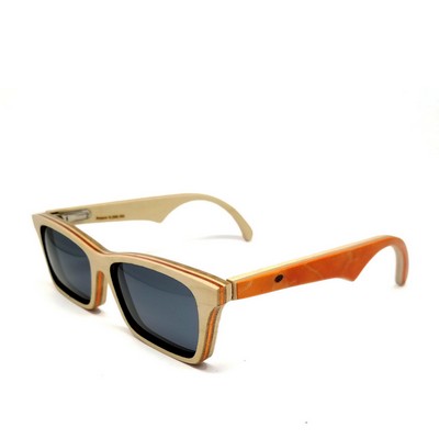 Recycled Woodrow Skateboard Sunglasses - Handmade in USA