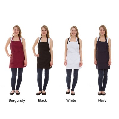 Classic Kitchen Apron, Chef Apron, Restaurant Apron, Thigh Length