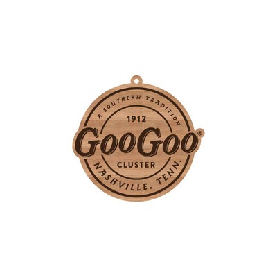 Wood Laser Logo Shaped Ornament